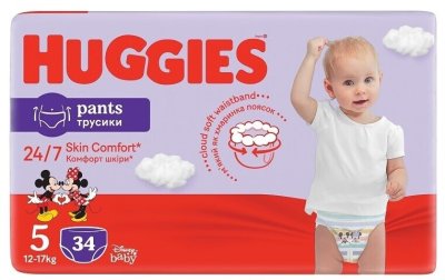 HUGGIES Pants Jumbo 5 12-17kg 34ks