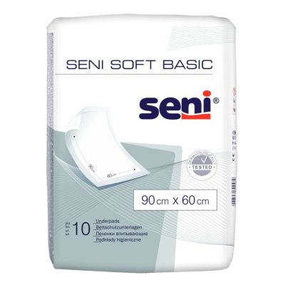Seni Soft Basic 90x60 cm absorpční podložky 10 ks