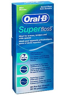 Oral-B SuperFloss zubní nit voskovaná 50 m