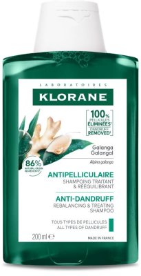 KLORANE Šampon proti lupům s galangalem 200ml