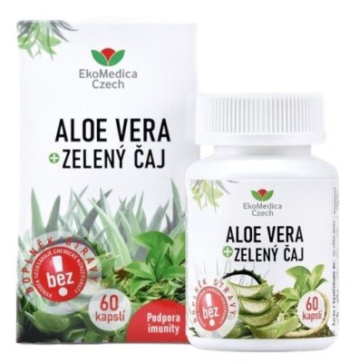 Aloe Vera + Zelený čaj cps.60 EkoMedica