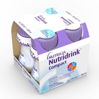 NUTRIDRINK COMPACT S PŘÍCHUTÍ NEUTRÁLNÍ POR SOL 4X125 ML