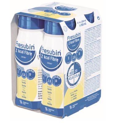 FRESUBIN 2 KCAL FIBRE DRINK PŘÍCHUŤ VANILKOVÁ POR SOL 4X200ML