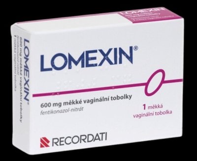 LOMEXIN 600MG VAG CPS MOL 1