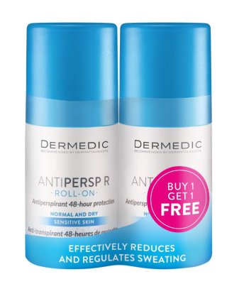 DERMEDIC Antiperspirant roll-on 48h duo pack 2x60g