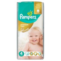 Pampers Premium Care vel. 4 Maxi dětské pleny 52 ks