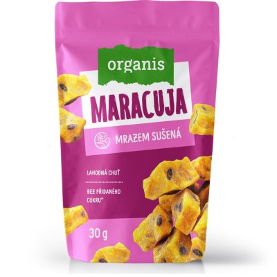 Organis Maracuja mrazem sušená kostky 30g