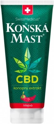 SwissMedicus Koňská mast s CBD hřejivá 200 ml