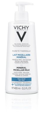 Vichy Pureté thermale Minerální micelární mléko pro suchou pleť 400 ml