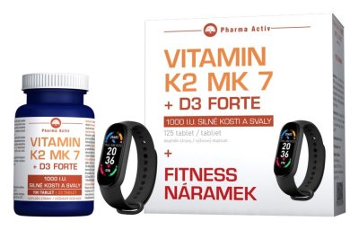 Vitamín K2 MK 7 + D3 Forte tbl.125 + Fitness nár. Vitamín K2 MK 7 + D3 Forte tbl.125 + Fitness nár.