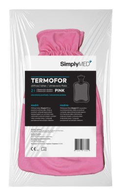 SimplyMed Termofor s fleesovým obalem Pink 2L