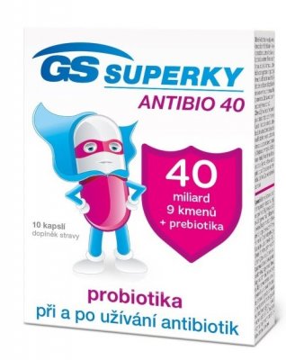 GS Superky Antibio 40, 10 kapslí