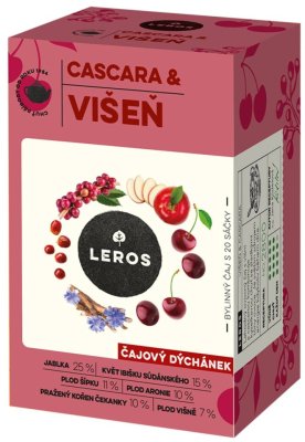 LEROS Čajový dýchánek cascara&višeň 20x2g