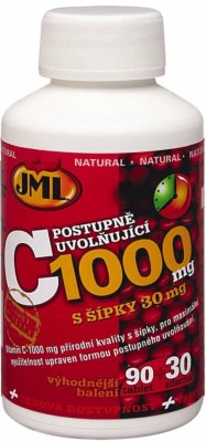 JML Vitamin C 1000 mg postupně uvolňující se šípky 120 tablet