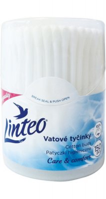 Vatové tyčinky LINTEO - 150ks dóza