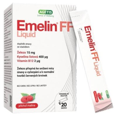 Emelin FF Liquid malina 20x15ml AGETIS