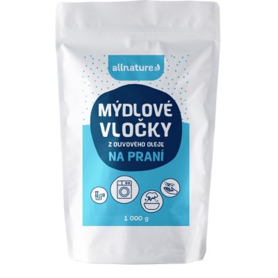 Allnature Mýdl.vločky z oliv.oleje na praní 1000g