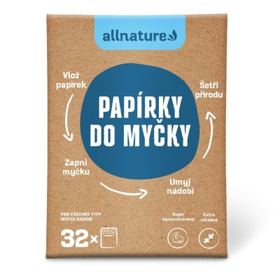 Allnature Papírky do myčky 32ks