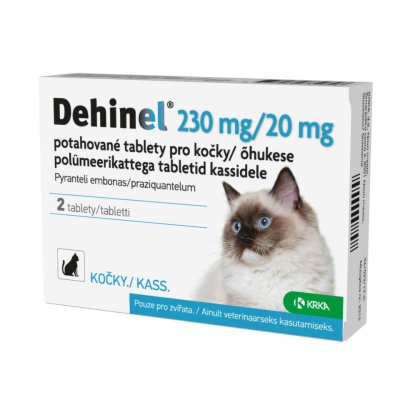Dehinel 230mg/20mg pro kočky tbl.2