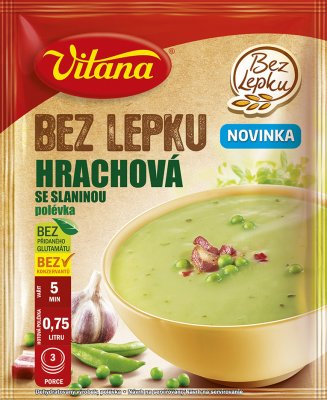 Vitana Bez lepku Hrachová se slaninou polévka 74g