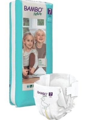 BAMBO NATURE 7 KALHOTKY ABSORPČNÍ DĚTSKÉ, ZALEPOVACÍ, 18+KG, 40KS