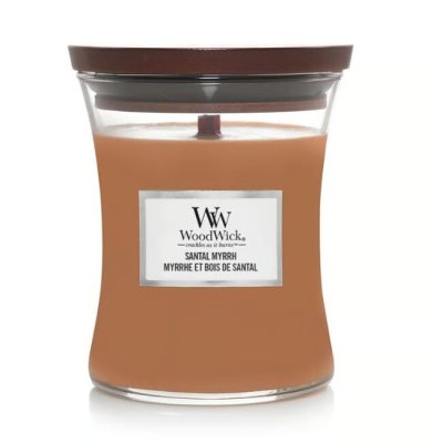 WoodWick Santal Myrrh vonná svíčka 275g