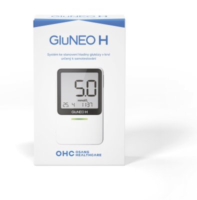 GluNEO H Systém stanovení hladiny glukózy v krvi