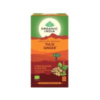 Organic India Tulsi kurkuma a zázvor BIO 25 sáčků