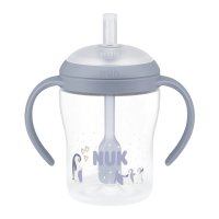 NUK Perf.Mat.láhev na učení s brčk.PENGU 150ml 8+m