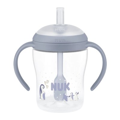 NUK Perf.Mat.láhev na učení s brčk.PENGU 150ml 8+m