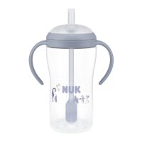 NUK Perfect Match láhev na učení s brčk.260ml 8+m