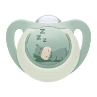 NUK First Choice Night dudlík 0-6m 1ks mix barev