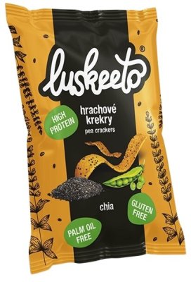 Luskeeto Luštěninové Krekry 40 g chia