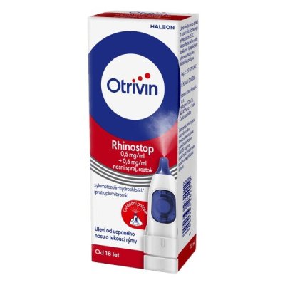 OTRIVIN RHINOSTOP 0,5MG/ML+0,6MG/ML NAS SPR SOL 1X10ML+PUMPA II