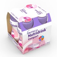 NUTRIDRINK COMPACT S PŘÍCHUTÍ JAHODOVOU POR SOL 4X125 ML