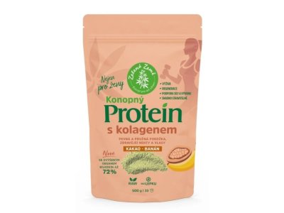 ZELENÁ ZEMĚ Konopný protein s kolagenem 500 g