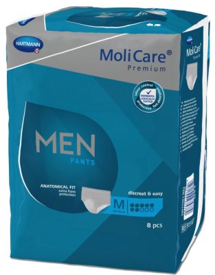 KALHOTKY NAVLÉKACÍ MOLICARE MEN PANTS 7 KAPEK M BOKY 80-120CM,1455ML,8KS