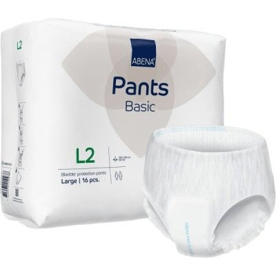 ABENA PANTS BASIC L2 KALHOTKY ABSORPČNÍ NAVLÉKACÍ, PRODYŠNÉ, BOKY 100-1