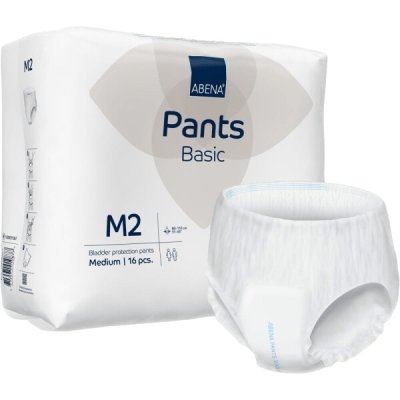 ABENA PANTS BASIC M2 KALHOTKY ABSORPČNÍ NAVLÉKACÍ, PRODYŠNÉ, BOKY 80-11