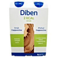 DIBEN 2 KCAL DRINK PŘÍCHUŤ CAPPUCCINO POR SOL 4X200ML