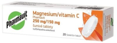 MAGNESIUM/VITAMIN C PHARMAVIT 250MG/150MG TBL EFF 20