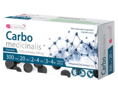 Dr.Candy Pharma Carbo medicinalis tbl.20x300mg