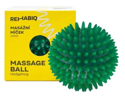 Rehabiq masážní míček ježek zelený 9cm