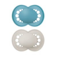 MAM Dudlík Original box 16+m tyrkysový/šedý 2ks