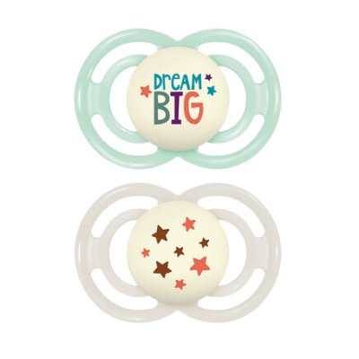 MAM Dudlík Perfect Night box 16+m mátový/šedý 2ks