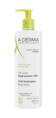 A-DERMA Tělové mléko 72h hydratace 400ml