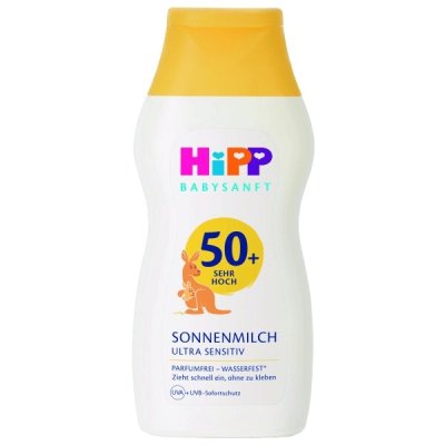 HiPP BabySANFT opalovací mléko SPF50+ 200ml