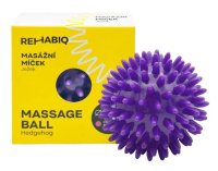 Rehabiq Masážní míček ježek, 7 cm, fialový