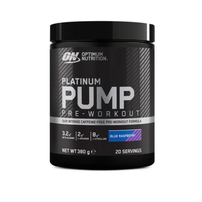 Optimum Nutrition Platinum Pump Pre Workout 380 g blue raspberry