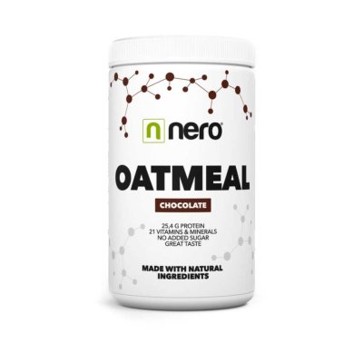 NERO Proteinová instantní ovesná kaše Nero, Čokoláda, 600g, 12 porcí